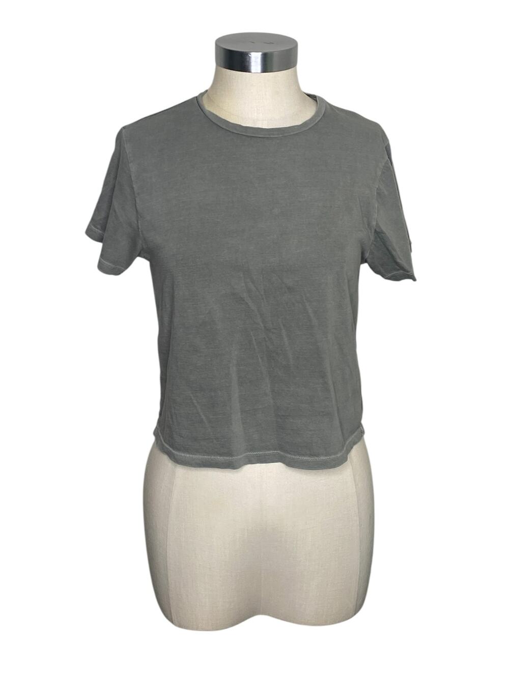 MATE The Label Crop Top in Sage Green M